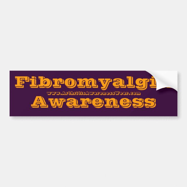 Fibromyalgiamedvetenhet - i medvetenhetfärgerna! bildekal (Framsidan)