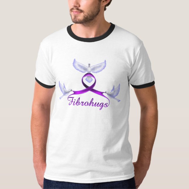 Fibromyalgiamedvetenhet och service tee shirt (Framsida)