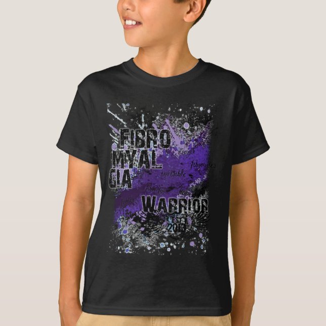 Fibromyalgiamedvetenhet T-shirt (Framsida)