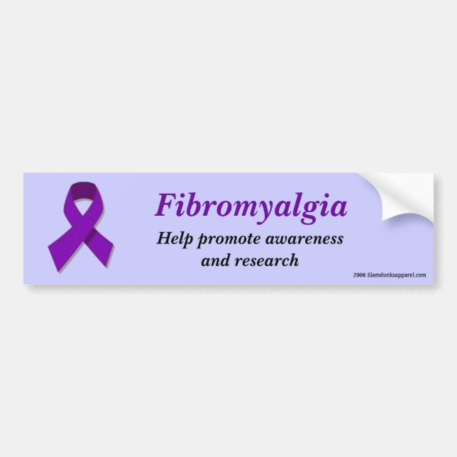 Fibromyalgiamedvetenhetbildekal Bildekal (Framsidan)