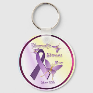 Fibromyalgiamedvetenhetdag Keychain Nyckelring