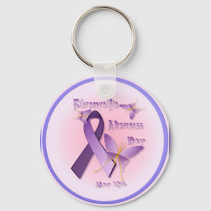Fibromyalgiamedvetenhetdag Keychain Nyckelring