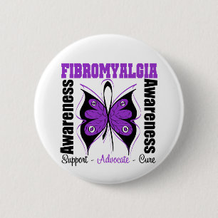 Fibromyalgiamedvetenhetfjäril Knapp