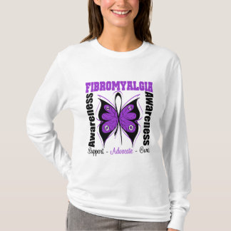 Fibromyalgiamedvetenhetfjäril Tee Shirt