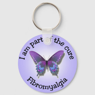 Fibromyalgiamedvetenhetkeychain Nyckelring