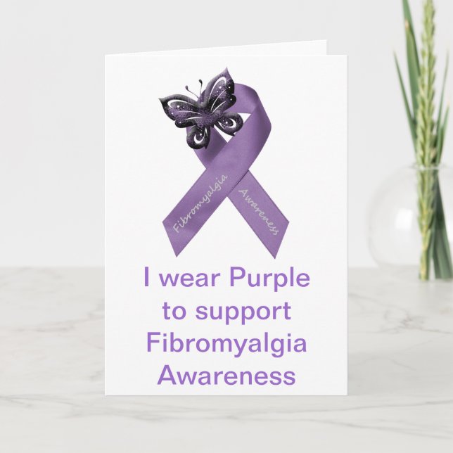 Fibromyalgiamedvetenhetkort Kort (Framsida)