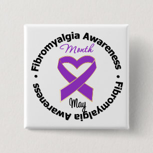Fibromyalgiamedvetenhetmånad Knapp
