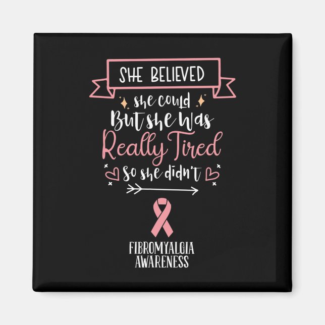 Fibromyalgias medvetenhet om att hon trodde att ho magnet (Framsidan)
