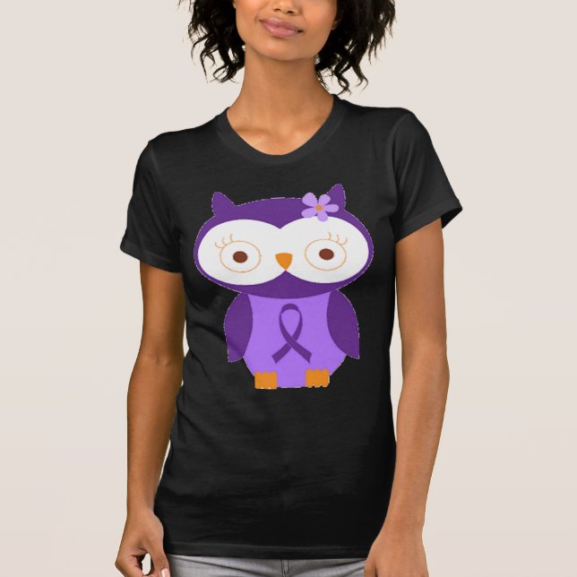 Fibromyalgiauggla Tee Shirt (Framsida)