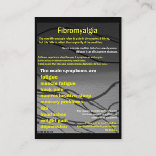Fibromyalgiavisitkort - medvetenhetdag visitkort