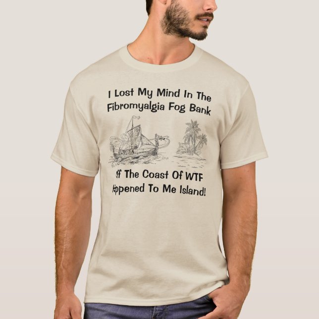 Fibromyalia dimma - Fibro dimma Tee (Framsida)