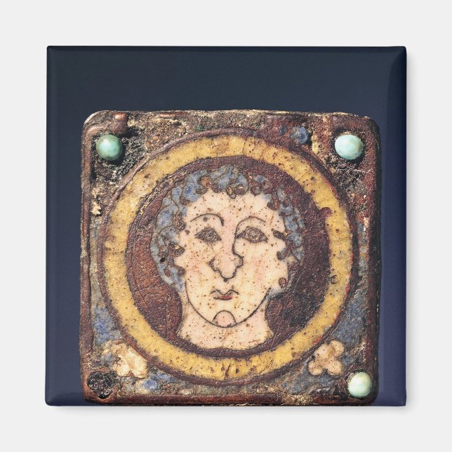 Fibula med en ung mans ansikte magnet (Framsidan)