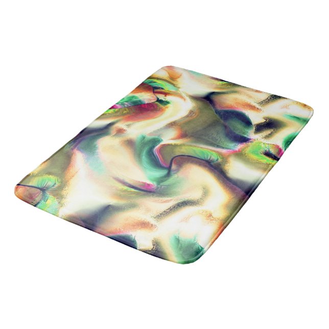 Fibus staine av showy färg och slät gradient badrumsmatta (Vinklad)