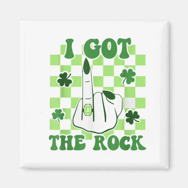 Fick berget st patricks day möhippafest magnet (Framsidan)