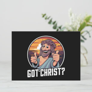 Fick Buddy en Kristus jul Jesus religiös  Julkort