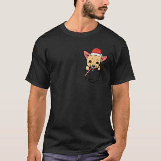 Fick Chihuahua Chiwawa Tomte Hund Jul Xmas T Shirt