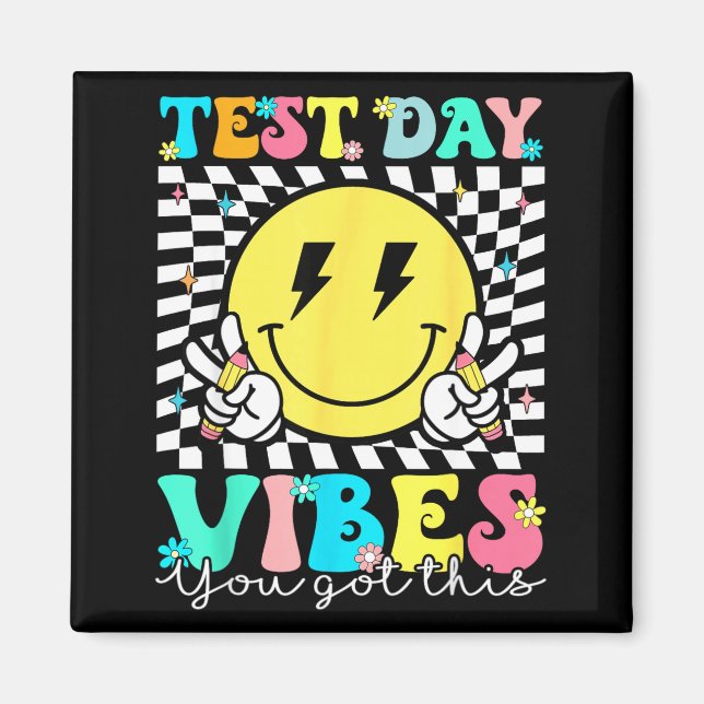 Fick Den Här Testdagen Statlig Testning Lärare Sta Magnet (Framsidan)