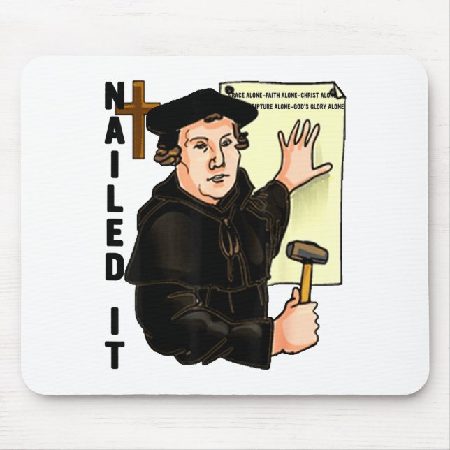 Fick det Reformation Day Martin Luther Lutheranism Musmatta (Framsidan)