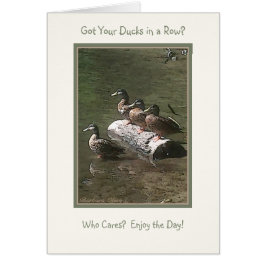 Fick dina ankor i en ro? hälsningskort