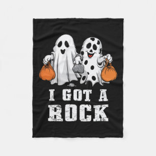 Fick En Sten Spök Halloween Kuslig Bus eller Bössa Fleecefilt