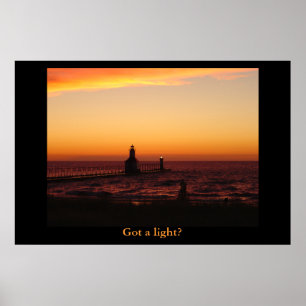 Fick ett ljust? poster