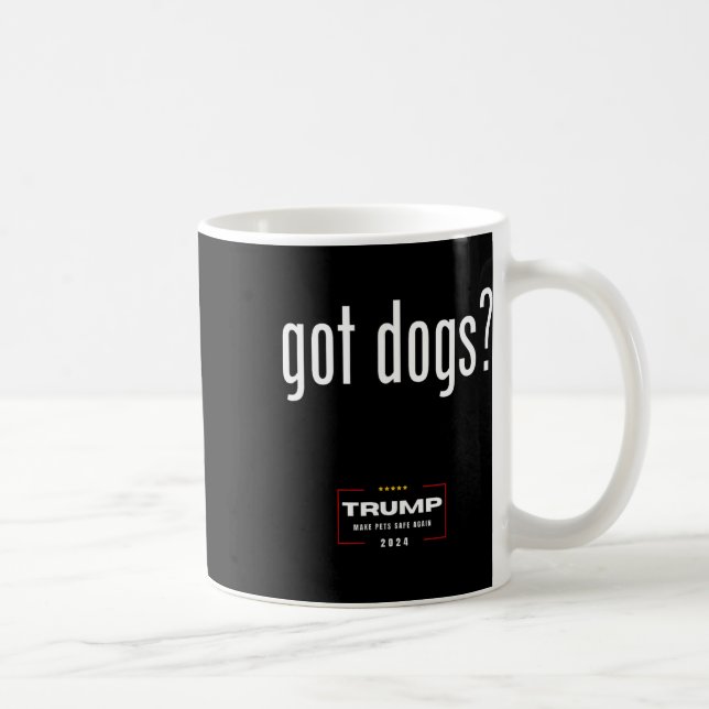Fick hundar äta hundarnas katter - Trump gör husdj Kaffemugg (Höger)