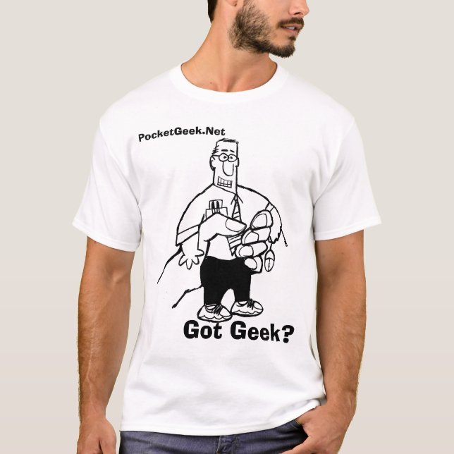 Fick- i naturlig storlek Geeklogotyp, harGeek? , T-shirt (Framsida)