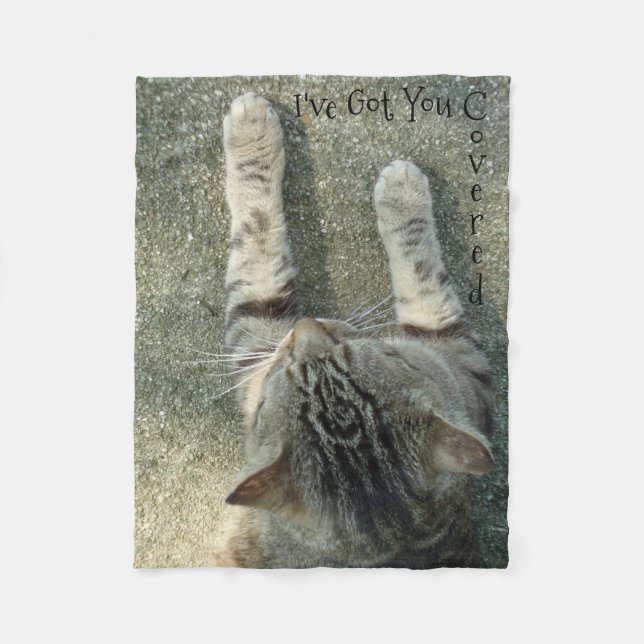 "Fick I've dig den täckte" ullfilten (storleka Fleecefilt (Framsidan)