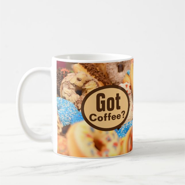 Fick kaffe Munkmuffins-mugg Kaffemugg (Vänster)