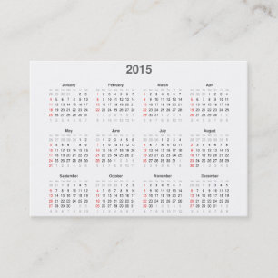 Fick- kalender 2015 & visitkort i en