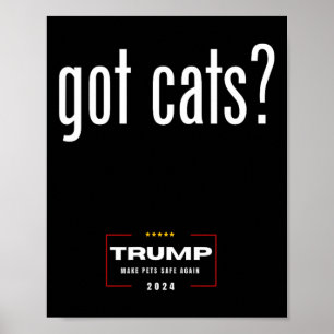 Fick Katter Att Äta Hundarnas Katter - Trump Gör H Poster