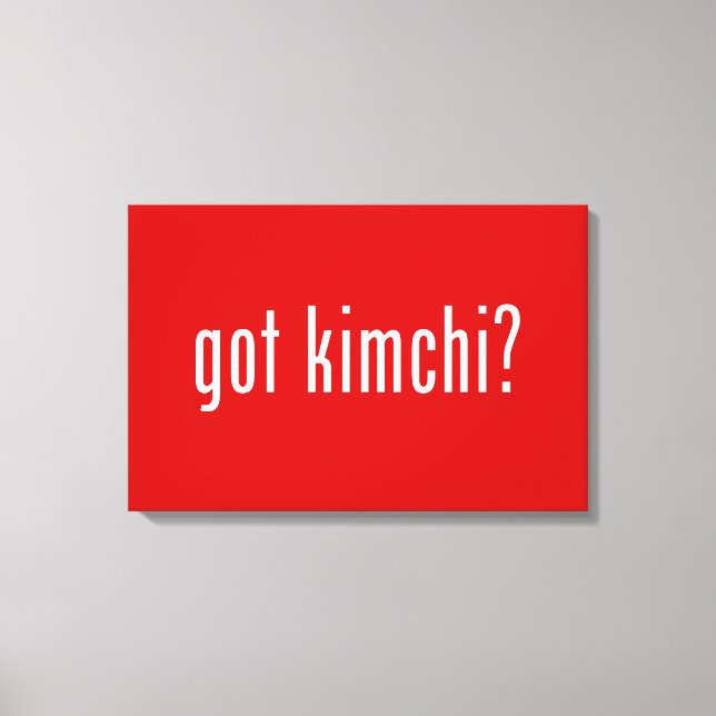 fick kimchi? canvastryck (Framsida)