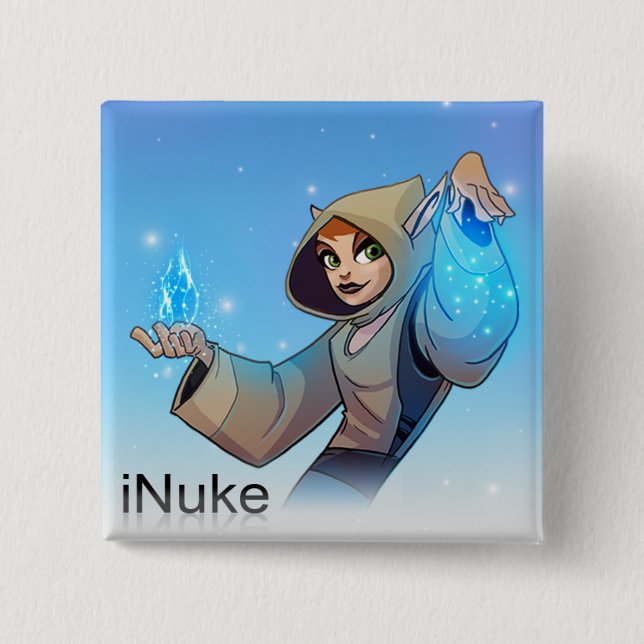 Fick- legendiNuke klämmer fast Knapp (Framsida)