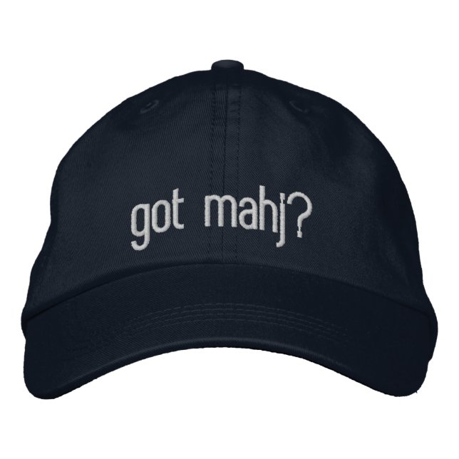 fick mahj? Basebollmössa Broderad Keps (Framsida)