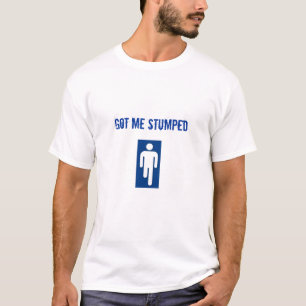 Fick mig förbryllade blått t-shirt