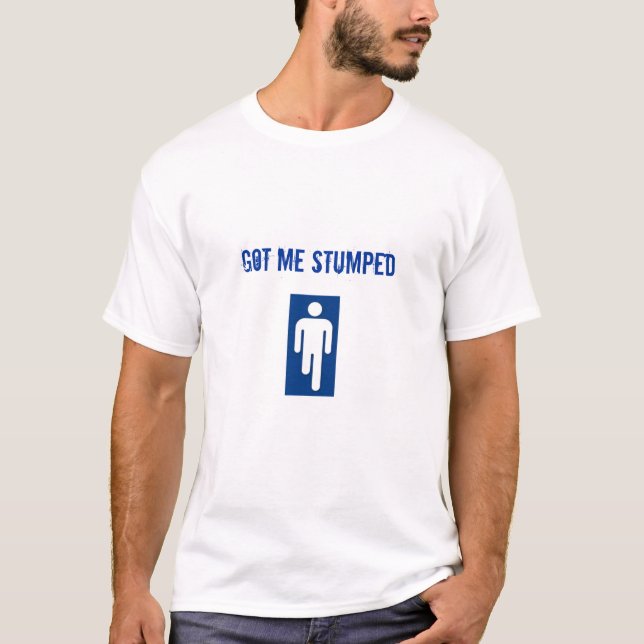 Fick mig förbryllade blått t-shirt (Framsida)