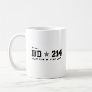 Fick min DD 214. Liv är gott Kaffemugg