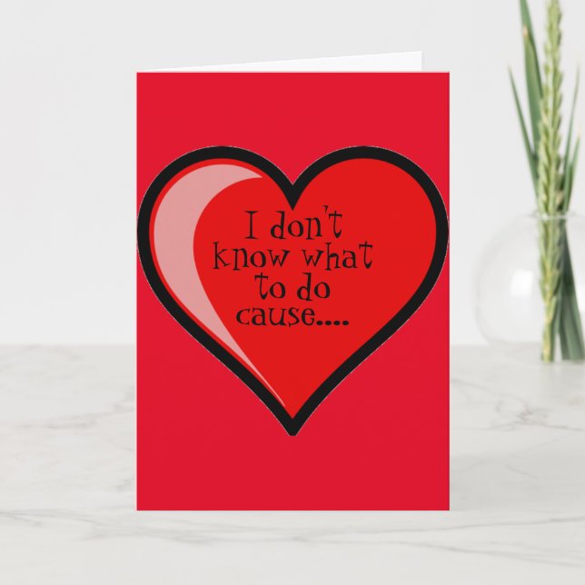 Fick min hjärtavalentin helgkort (Framsida)