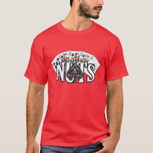 Fick nöten - pokerskjorta - spadar - MÖRK T-shirt