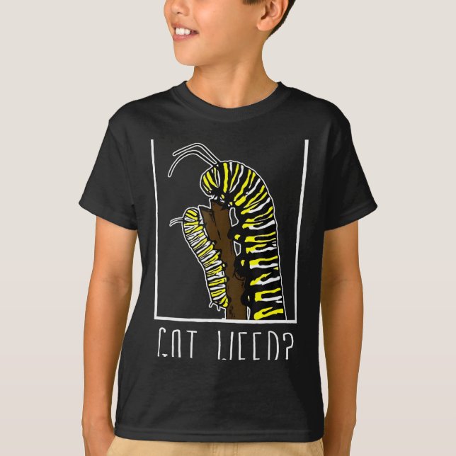 Fick Ogräs Rolig Monark  T Shirt (Framsida)