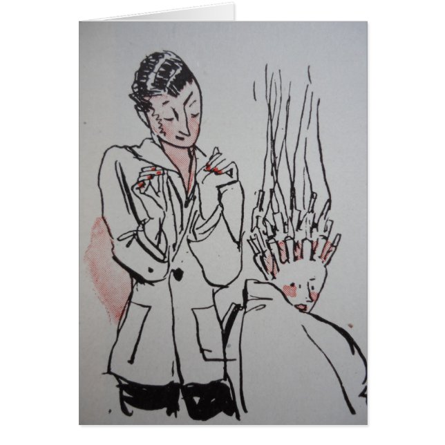 Fick precis stekt! hälsningskort (Framsidan)