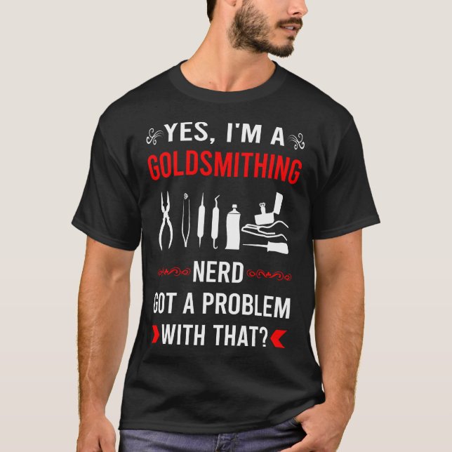 Fick Problem Guldsmide Guldsmide T Shirt (Framsida)