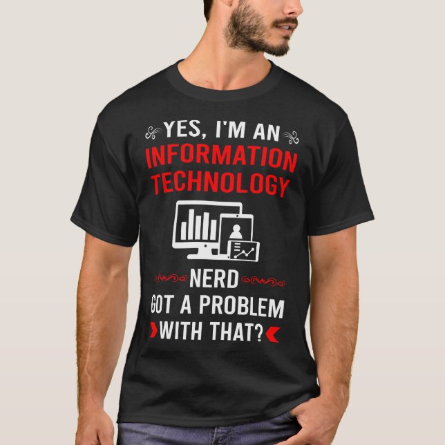 Fick problem informationsteknik t shirt (Framsida)
