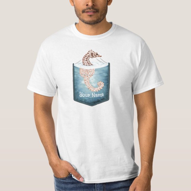 Fick Sjöhäst T Shirt (Framsida)