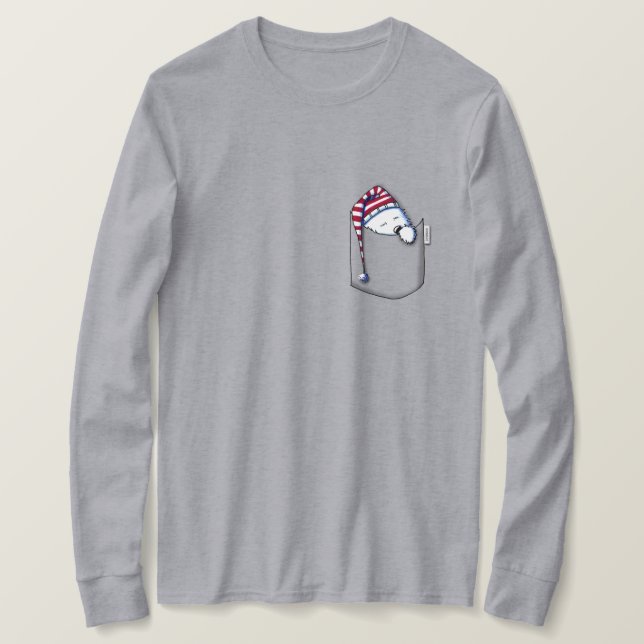 Fick sömn Westie KiniArt T Shirt (Design framsida)