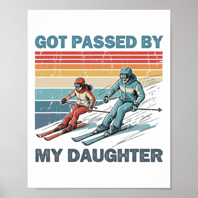 Fick spark av min dotter när jag åkte skidor _4  poster (Framsidan)