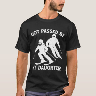 Fick spark av min dotter Rolig skidåkande pappa sk T Shirt