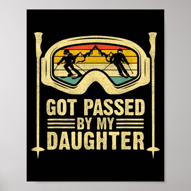 Fick Spark Av Min Dotter Roligt Att Ski  Poster (Framsidan)
