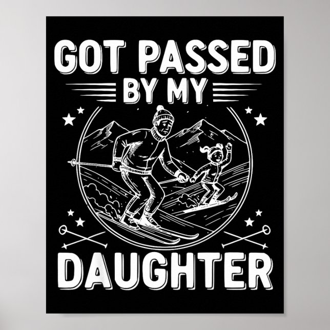 Fick spark av min dotter Roligt skidåkning _24  Poster (Framsidan)