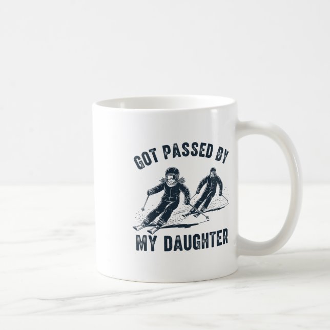 Fick Spark Av Min Dotter Roligt Skiing _12  Kaffemugg (Höger)